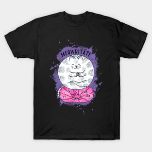 Meditation Yoga Cat T-Shirt